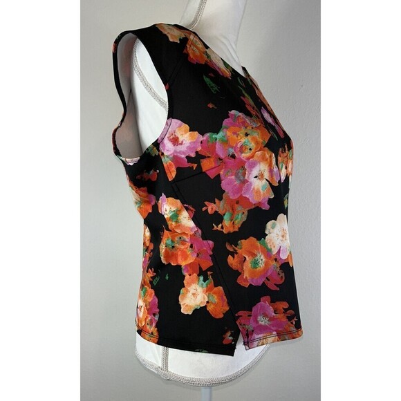 Robert Rodriguez Helen Peplum Floral Print Top Size 12 - Picture 7 of 11